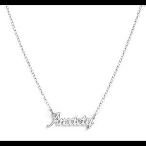 Anxiety Silver Ban.do Necklace